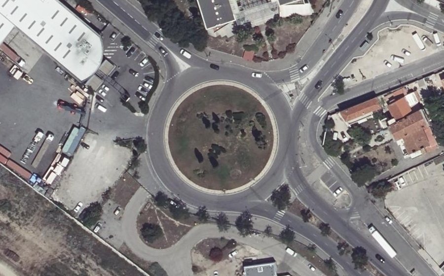 Vue aérienne du Rond-Point Marcel Provence