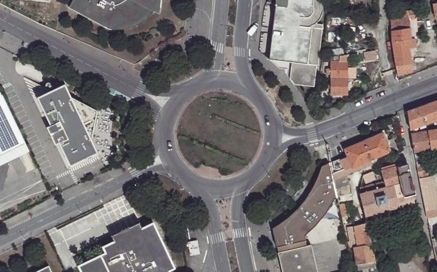 Vue aérienne du Rond-Point Sarkis Nazarian