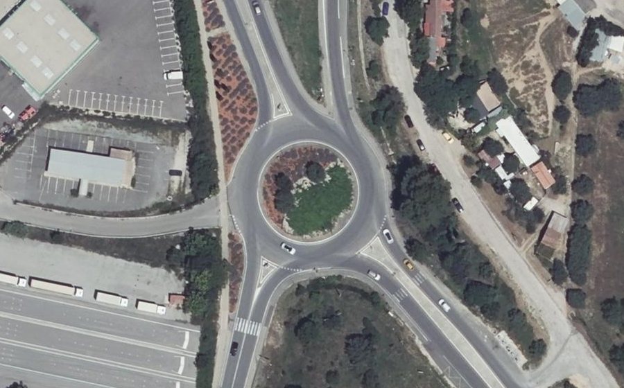 Vue aérienne du Rond-point anonyme n°3617344