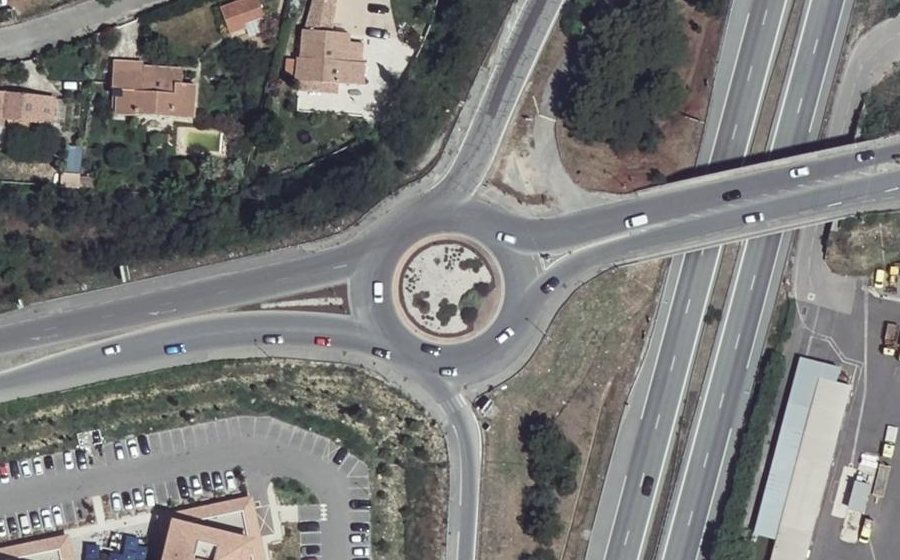 Vue aérienne du Rond-point anonyme n°3617360