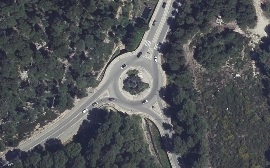 Vue aérienne du Rond-point anonyme n°3617369