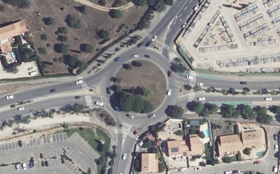 Vue aérienne du Rond-point anonyme n°3617403