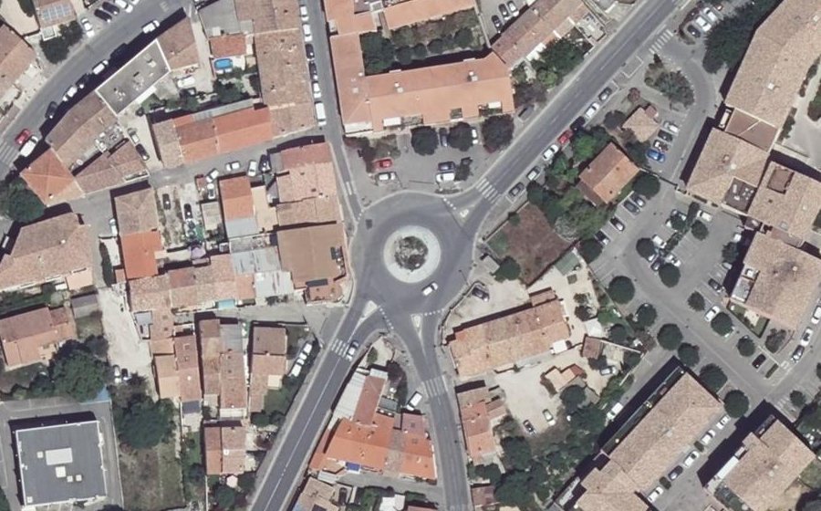 Vue aérienne du Place Mouren
