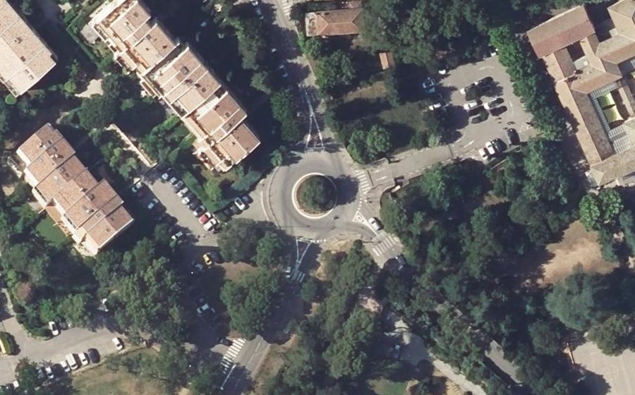 Vue aérienne de la Place Charles Tillon