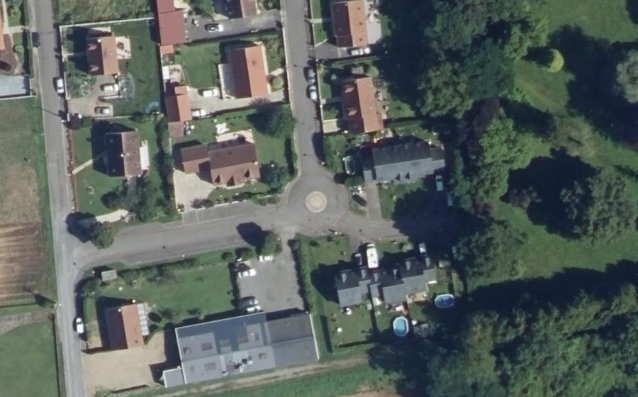 Vue aérienne du Rue du Gilet