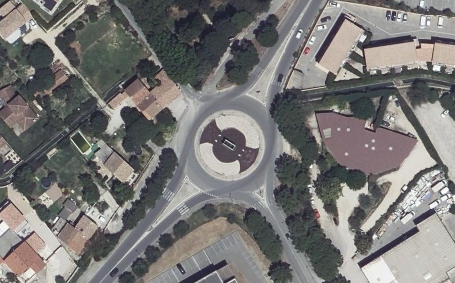 Vue aérienne du Rond-point anonyme n°3627715