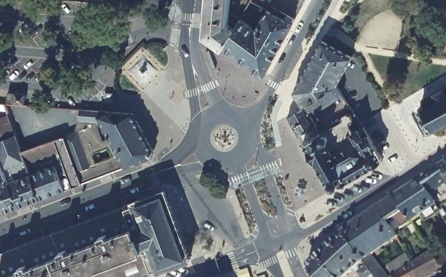 Vue aérienne du Place Carnot