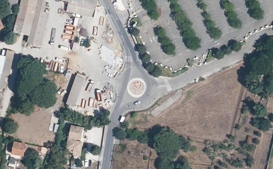 Vue aérienne du Rond-Point Mimoun