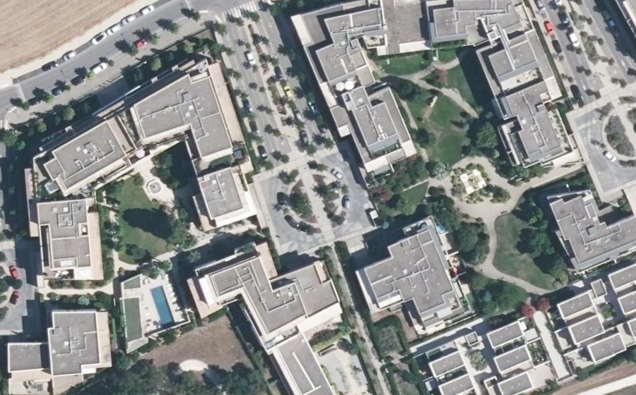 Vue aérienne du Plan de Rome