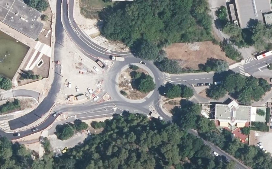 Vue aérienne du Rond-Point Professeur Louis Malassis