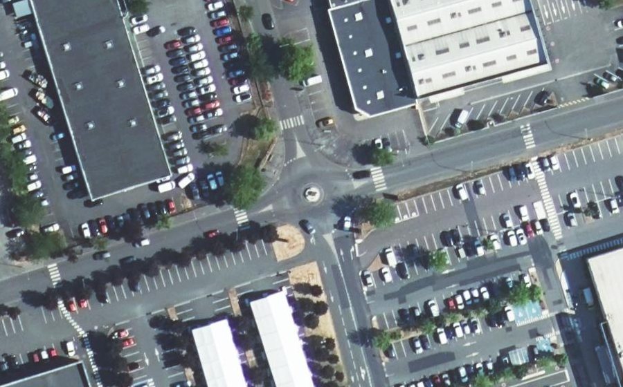Vue aérienne du Rue de Strasbourg