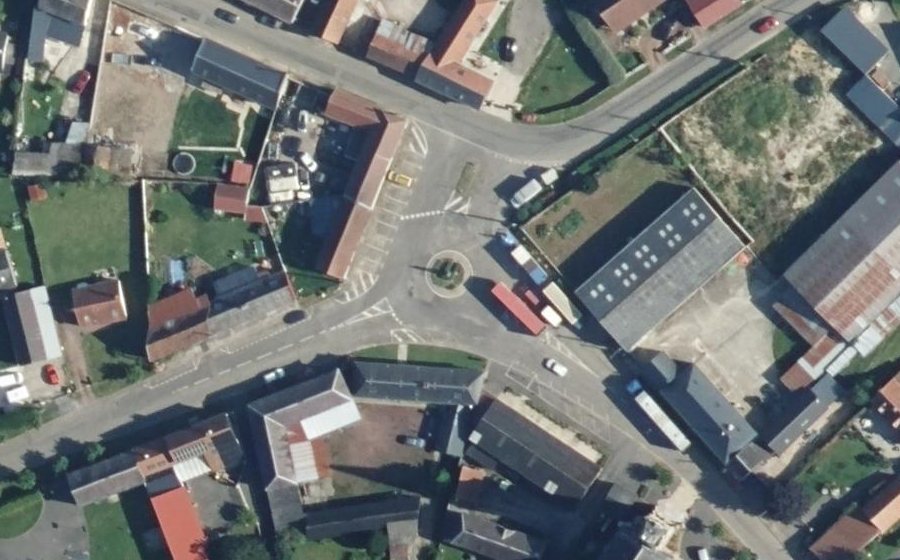 Vue aérienne du Place de l'Église