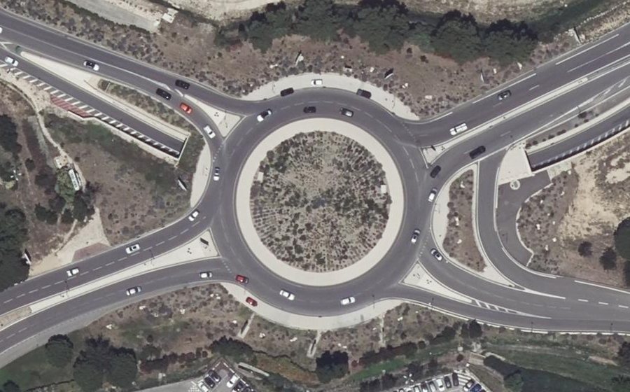 Vue aérienne du Route de l'Aéroport