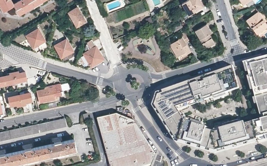 Vue aérienne du Avenue du Jeu de Mail
