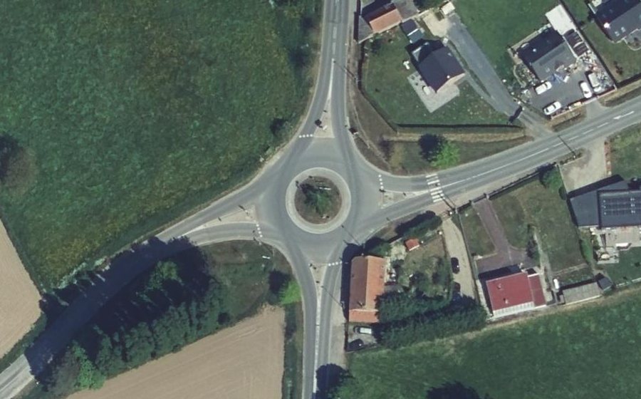 Vue aérienne du Chaussée Brunehaut