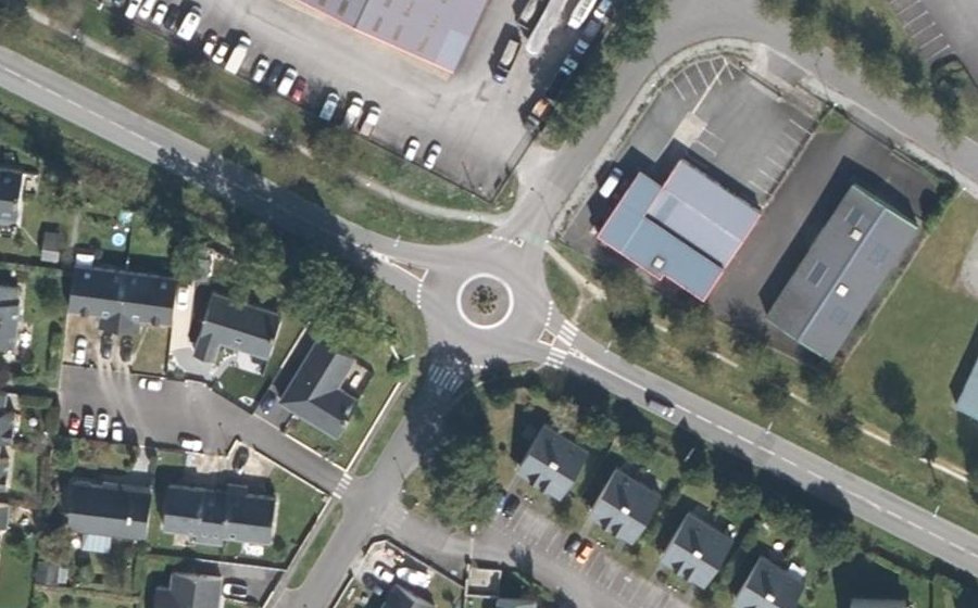 Vue aérienne du Giratoire des Azalées