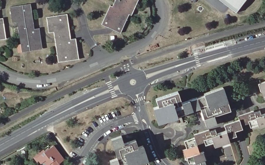Vue aérienne du Avenue de l'Europe