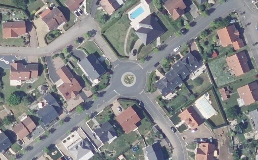 Vue aérienne du Rue du Palatinat