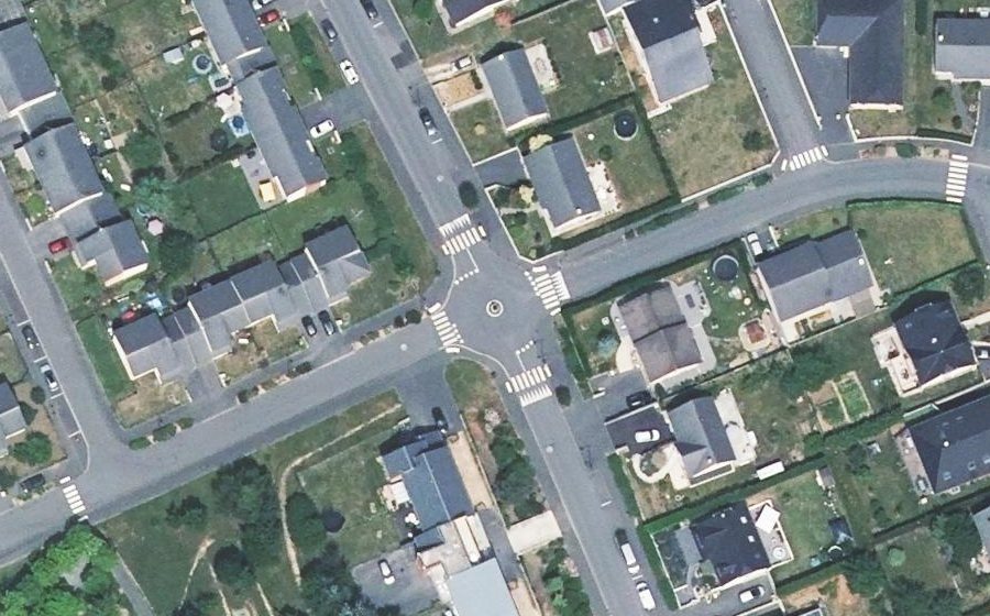 Vue aérienne du Rue des Catalpas
