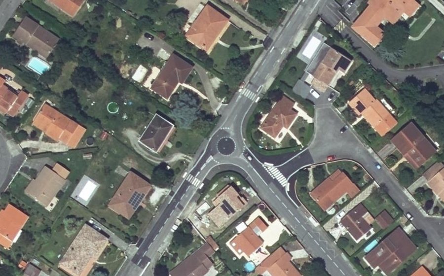 Vue aérienne du Rue de Fondargent