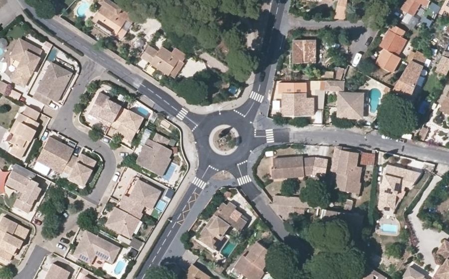 Vue aérienne du Rond-Point des Chalutiers