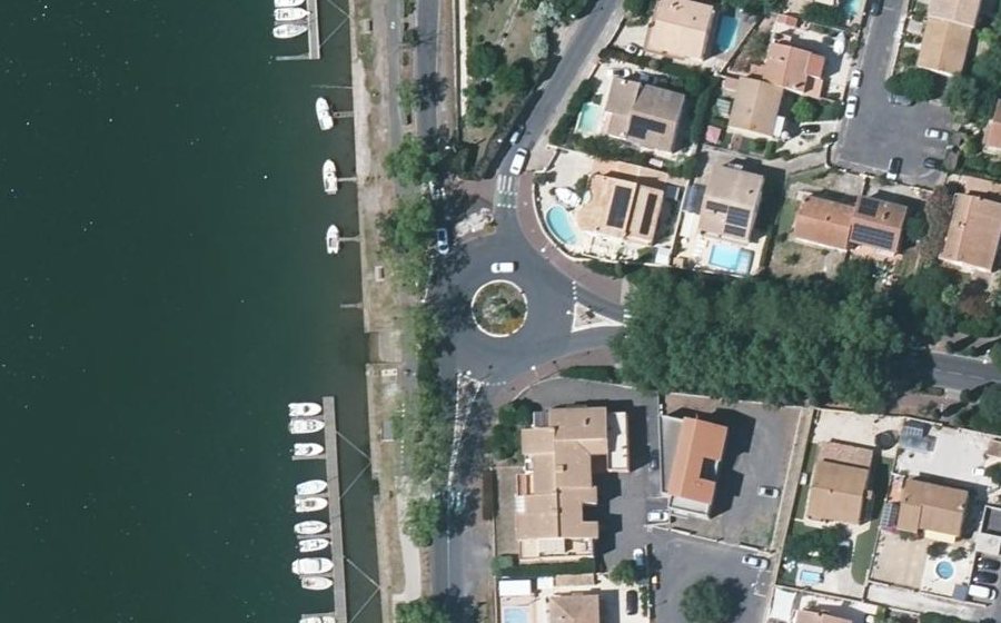 Vue aérienne du Rond-Point des Mouettes