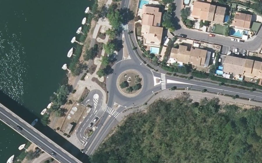 Vue aérienne du Rond-Point du Saint-Christ
