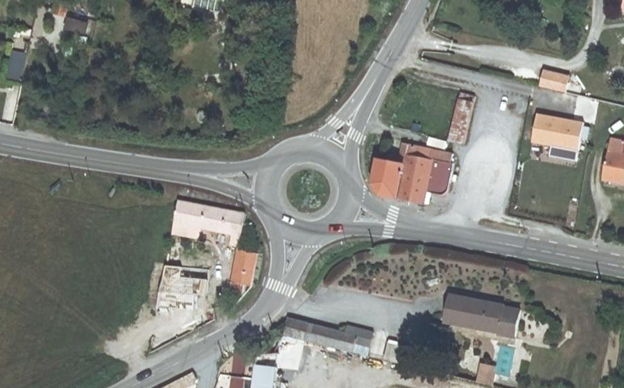 Vue aérienne du Carrefour des Sorinières