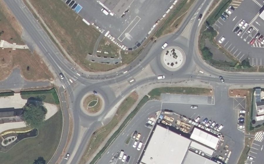 Vue aérienne du Boulevard Winston Churchill