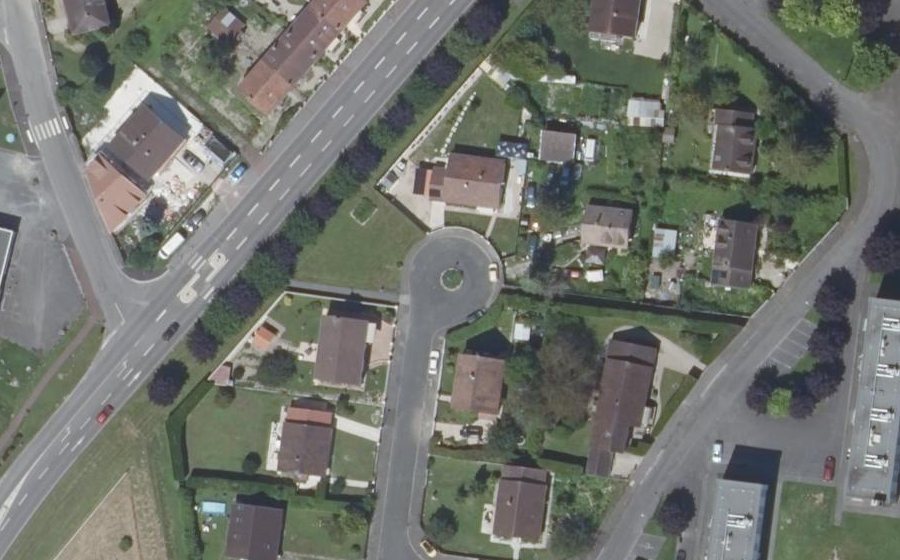 Vue aérienne du Rue Jules Degond