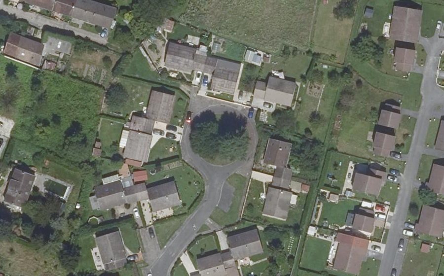 Vue aérienne du Rue des Tournelles
