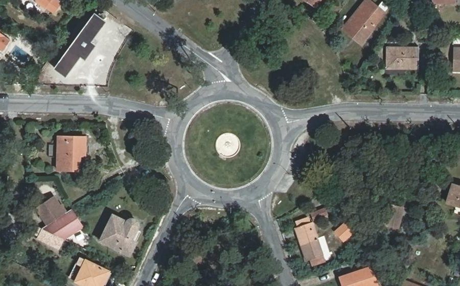 Vue aérienne du Place de la République