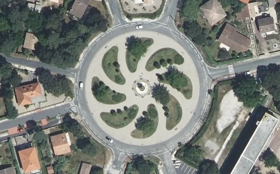 Vue aérienne du Place Georges Clemenceau