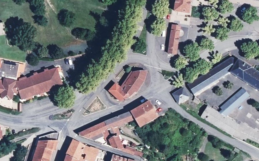 Vue aérienne du Rue du Général Louis Artous