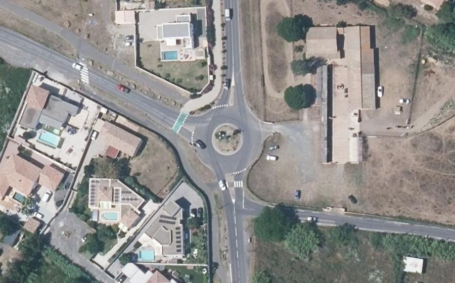 Vue aérienne du Rond-Point de Rochelongue