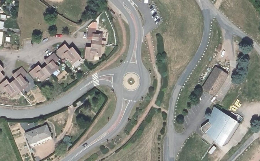 Vue aérienne du Rue du Lac