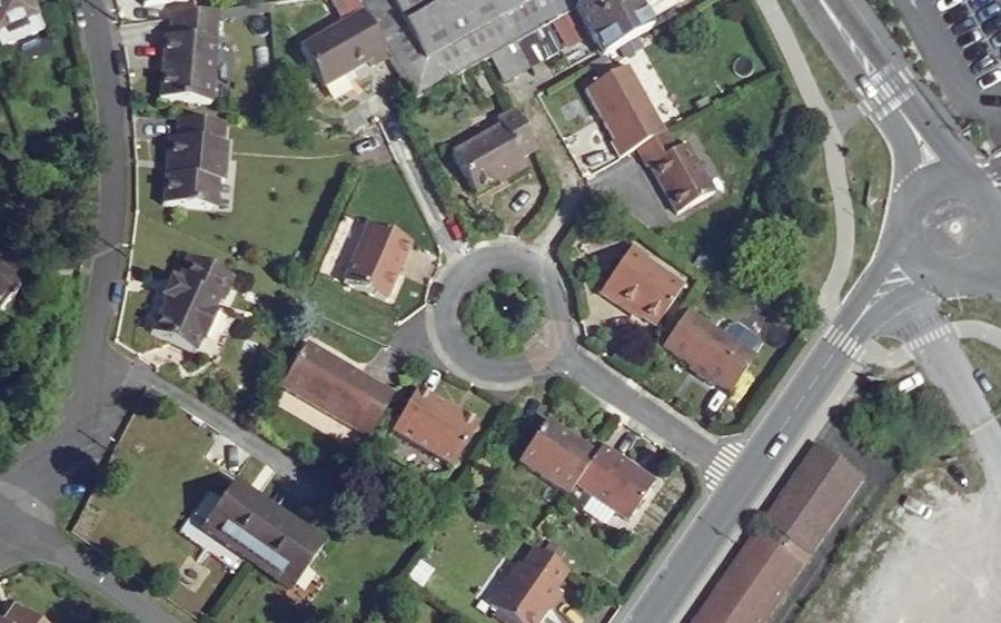 Vue aérienne du Rue Alphonse de Lamartine