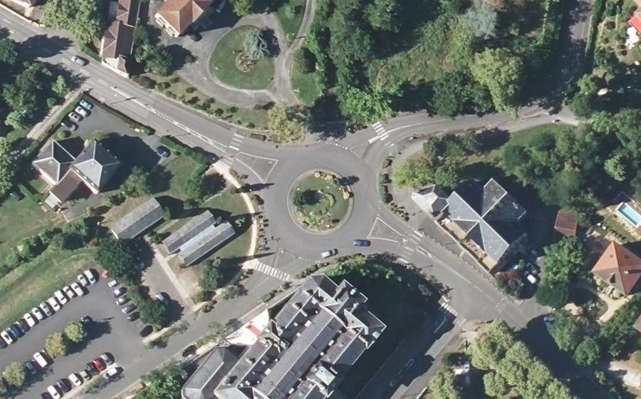 Vue aérienne du Rond-Point du Sanglier