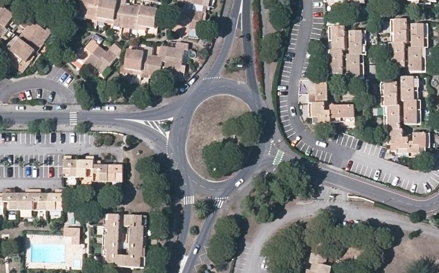 Vue aérienne du Rond-Point de Margon