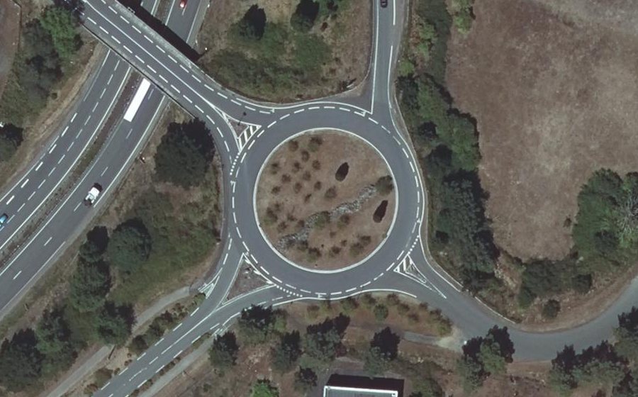 Vue aérienne du Giratoire du Gaillardier
