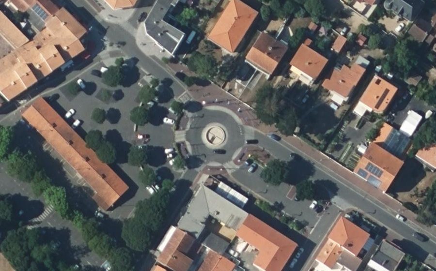 Vue aérienne du Avenue des Demoiselles