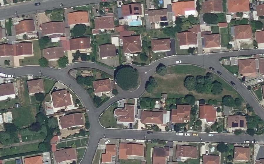 Vue aérienne du Rue du Docteur Laënnec