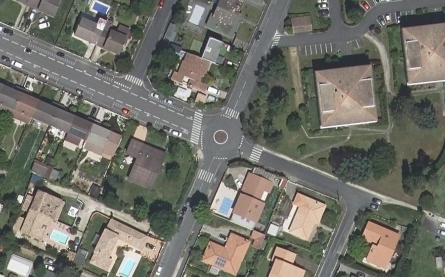 Vue aérienne du Rue de la Renaissance