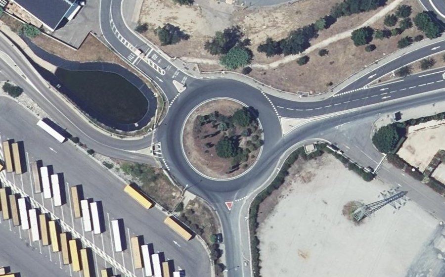Vue aérienne du Rond-Point de Gênes