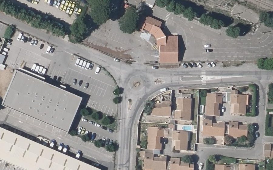 Vue aérienne du Avenue Elsa Triolet