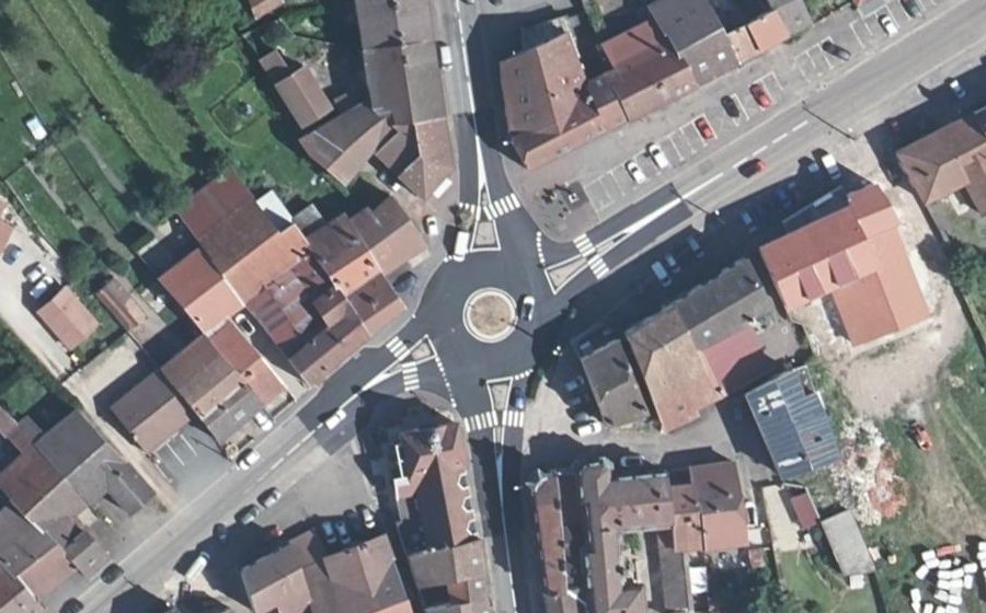 Vue aérienne du Place de la République