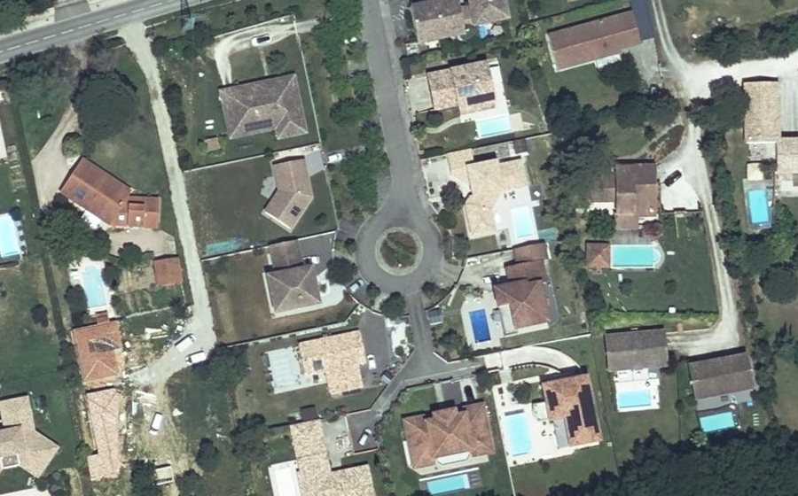 Vue aérienne du Square des Mûriers