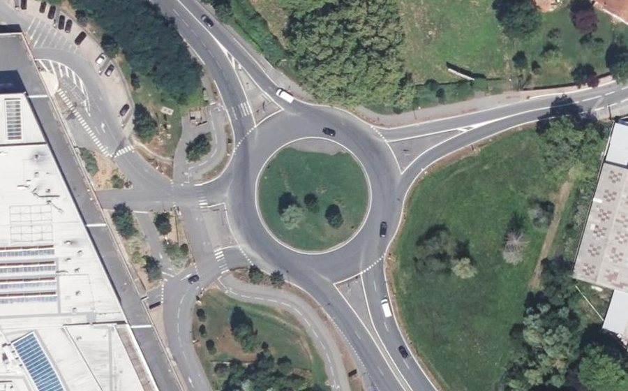 Vue aérienne du Giratoire de Celhaya