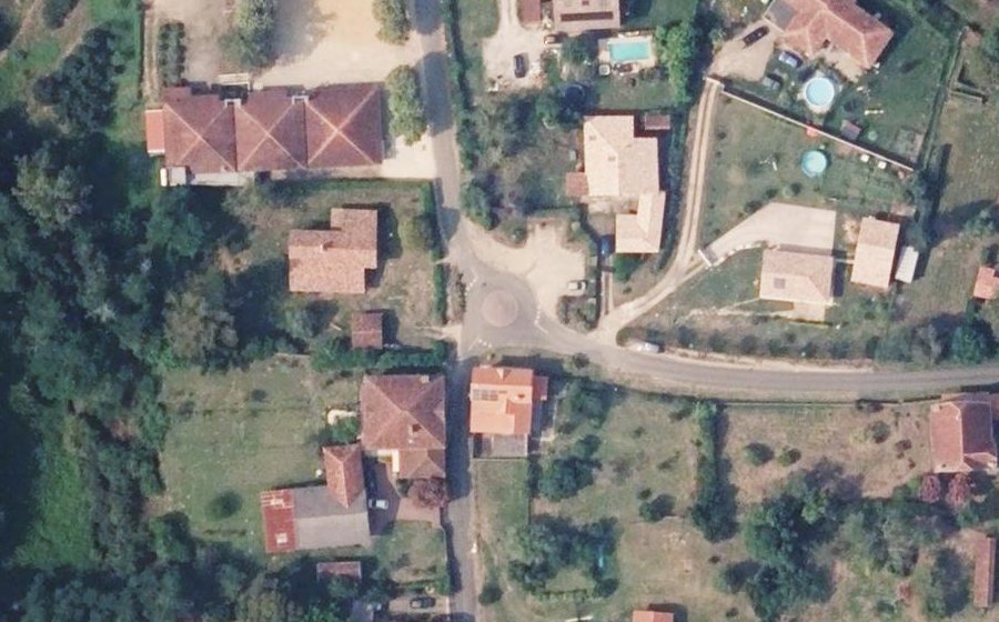Vue aérienne du Place Rondeboeuf