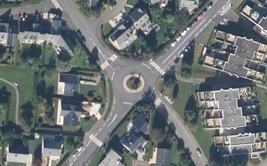 Vue aérienne du Rond-Point des Melliers